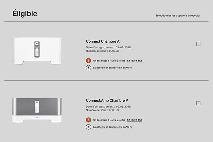 Sonos clarifie sa politique de fin de vie des produits obsolètes