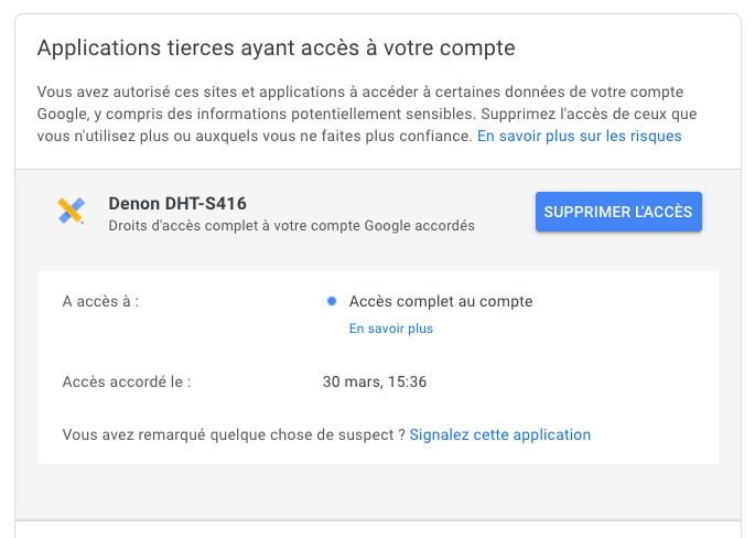 deconnexion denon compte google - deconnexion denon compte google