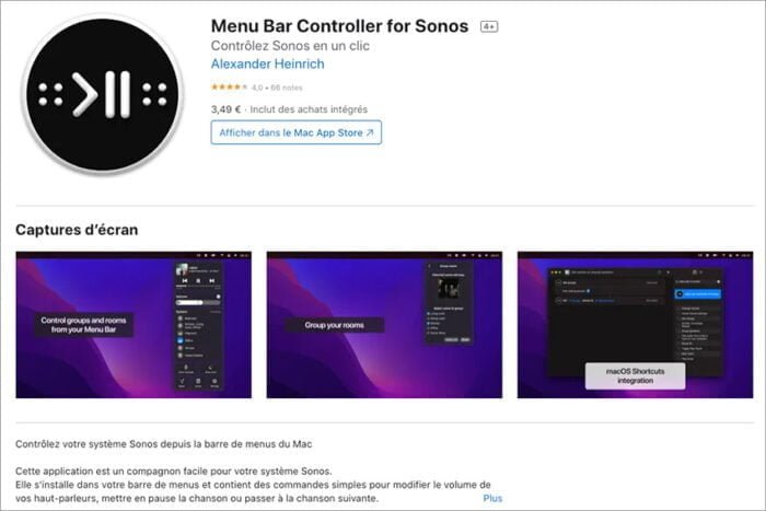 Menu Bar Controller for Sonos : pilotez simplement votre système Sonos depuis votre Mac -  Menu Bar Controller for Sonos : pilotez simplement votre système Sonos depuis votre Mac