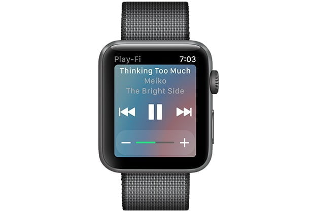 DTS play-fi sur Apple Watch