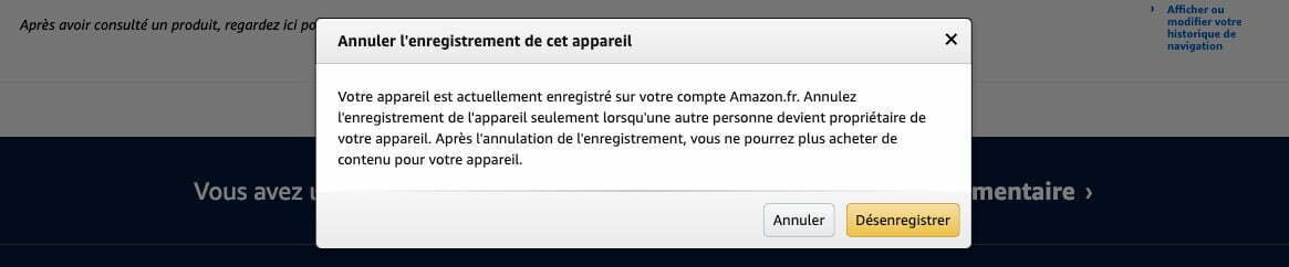 amazon alexa desenregistrer appareils