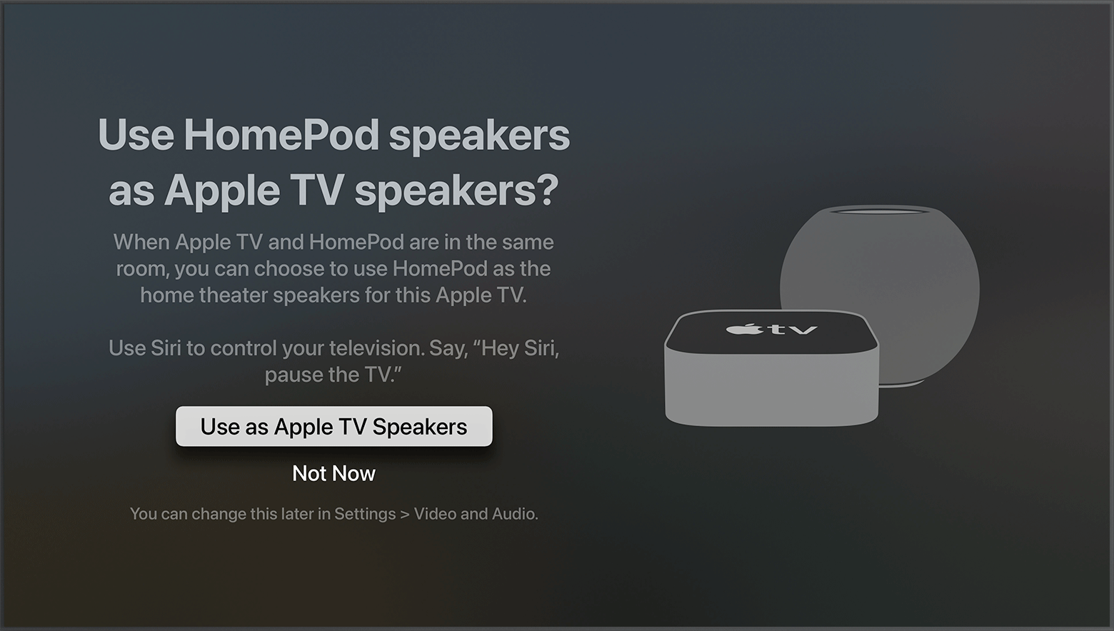 homepod mini Apple TV