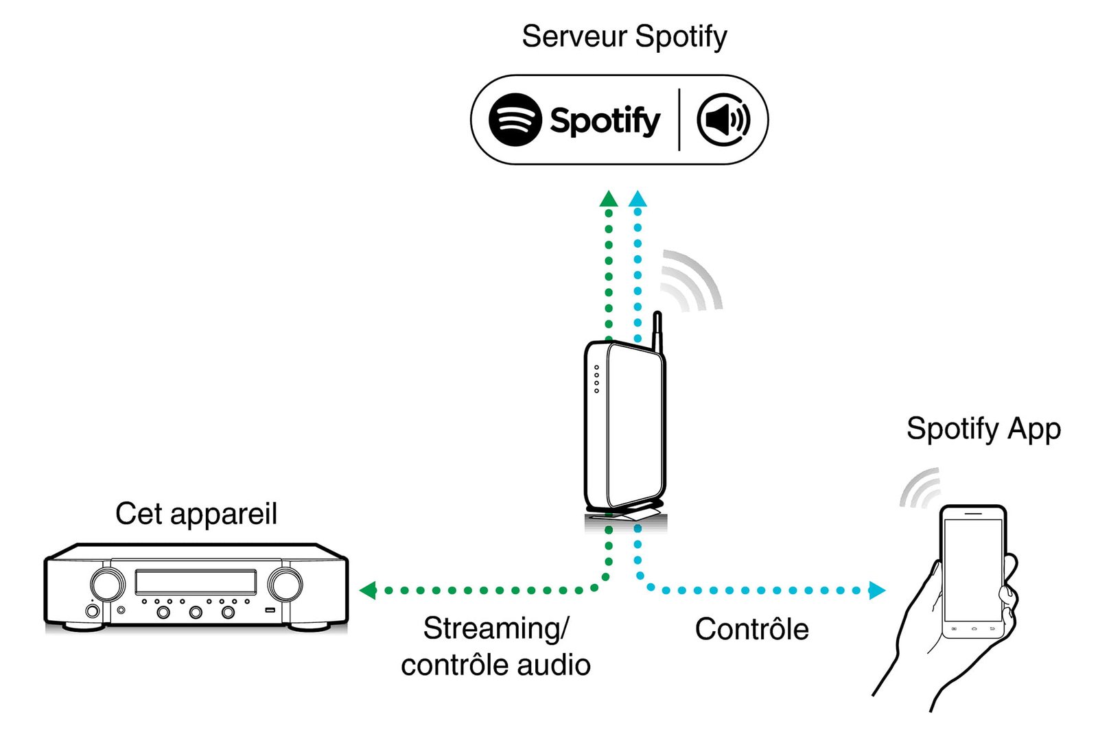 spotify connecte serveur explications