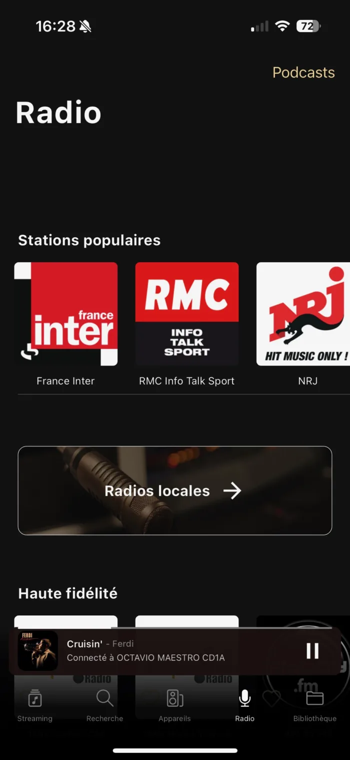 octavio virtuose app radio