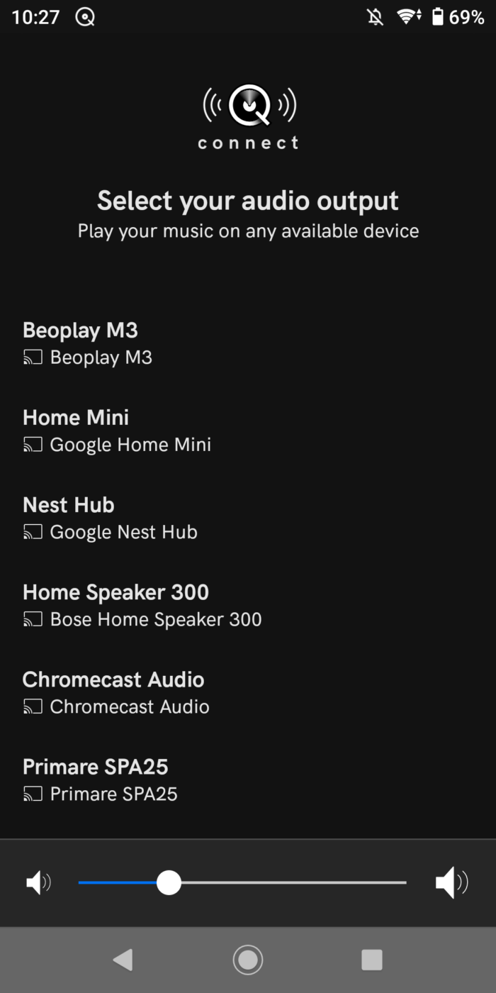 android qobuz chromecast