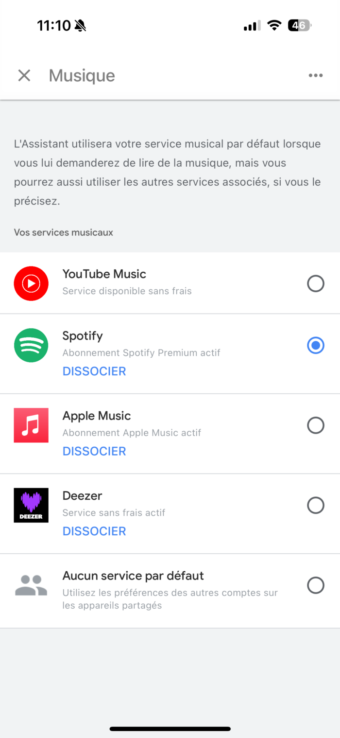 google chromecast services musique