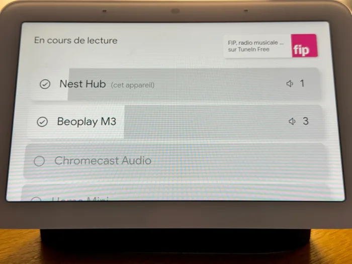 nest hub chromecast audio multiroom