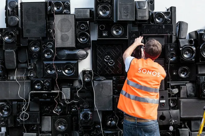 Mur d - 'enceintes vintage par Sonos sonos wall