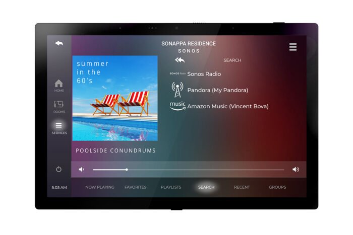 Sonos est intégré complètement dans les interfaces domotique RTI