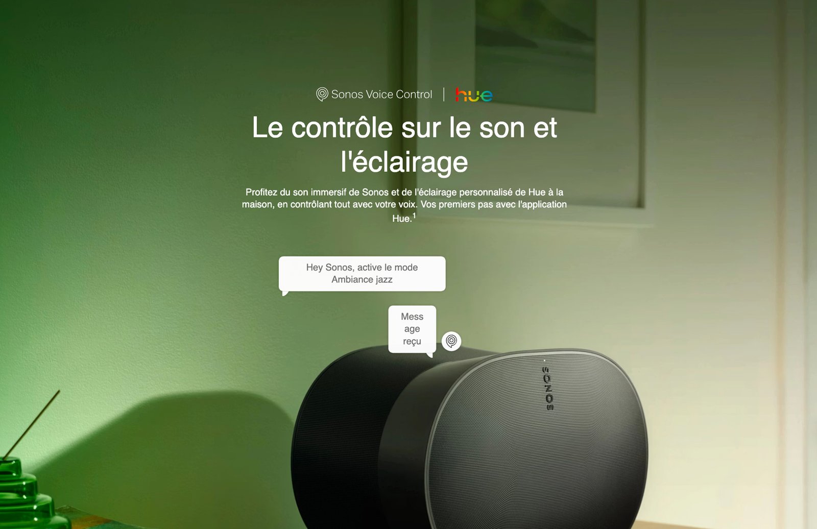 sonos voice control philips hue