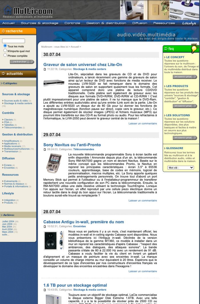 site multiroom archive 2004